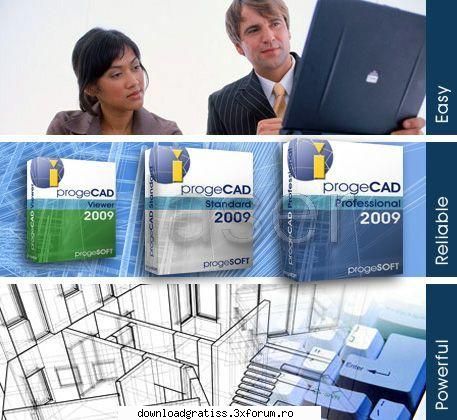 progecad 2009 2009 , the state of the art of 2d/3d dwg and dxf cad, powered by the most recent