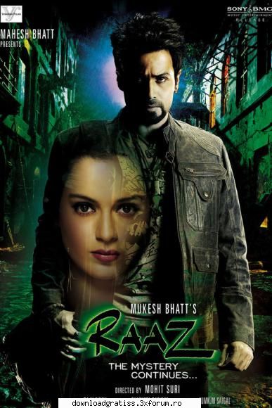 raaz the mystry continues 2009 pre-dvdrip 1cd xvid genere: mohit mukesh bhattstar hashmi, adhyayan