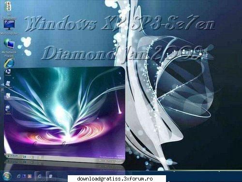 windows xp-se7en diamond jan 2009 this version basic windows sp3 final remove anything and add all
