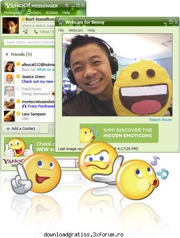 yahoo! messenger allows you to quickly exchange messages with your online friends. unlike e-mail,