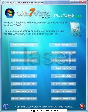 windows 7 all versions pluspatch 1.0.2 : 21.7  windows 7 all versions pluspatch 7 all versions