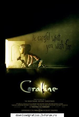 Coraline (2009 - Quote: A young girl walks through a secret door - Filme