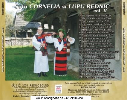 cornelia si lupu rednic [sa traia prietenii mei volumul 2]
