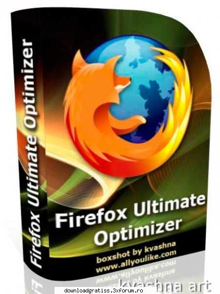Firefox Ultimate Optimizer 2009 - Would you use a program that would reduce the - Full Software