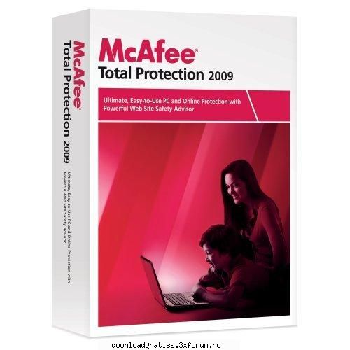 McAfee Total Protection 2009 - Protect yourself, your computer, your identity - Full Software