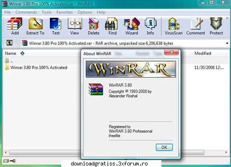 WinRar 3.80 Pro Full NO ACTIVATION NEEDED! - WinRar 3.80 Pro Full NO ACTIVATION NEEDED! - Full Software