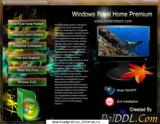 Windows Vista Royal Home Premium 2009 SP1 - Windows Vista Royal Home Premium 2009 SP1 Type - Winows
