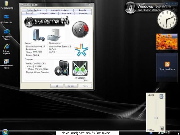 Windows XP Dark Edition V.6 Power Pack - Microsoft Windows XP DARK EDITION V_6 - Winows